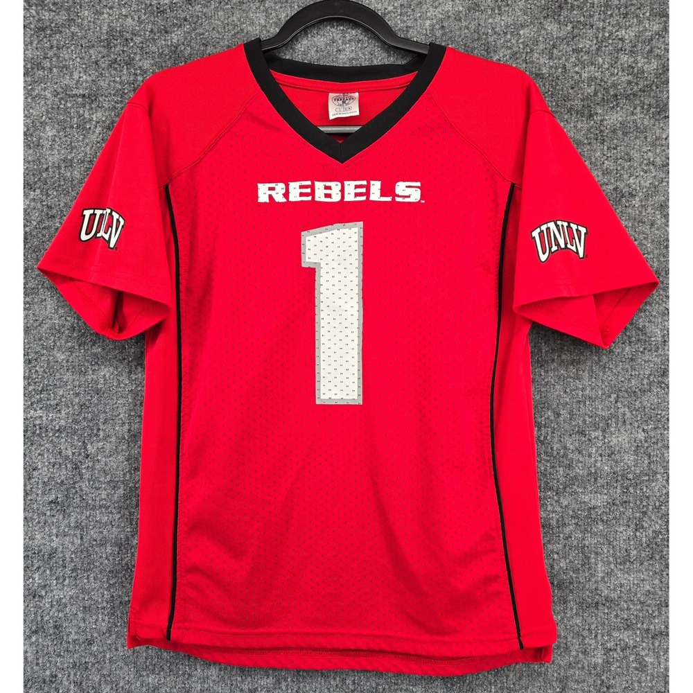 Rivalry Threads UNLV Rebels Jersey Kids Sz L 12/14 Red Football Style School